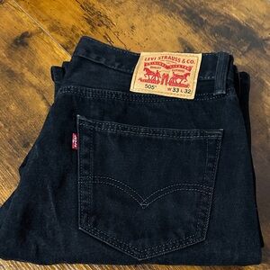 Levi's 505 Black Straight Men's Jeans